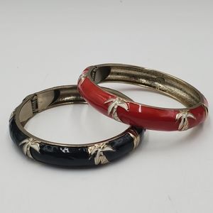QH palm trees Bracelets Gold Red White and black